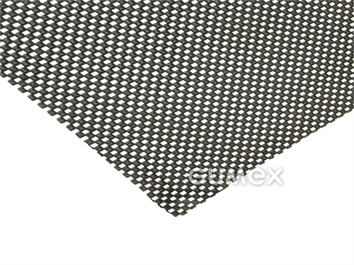 Protismyková podložka GRIPSAFE, tloušťka 4mm, 600x1200mm, pěnové PVC, -10°C/+120°C, černá